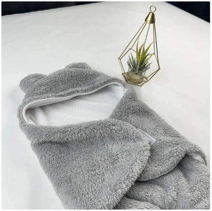 Cute Bear Ear Baby Plush Sleeping Bag - Warm and Cozy Infant Sleep Sack