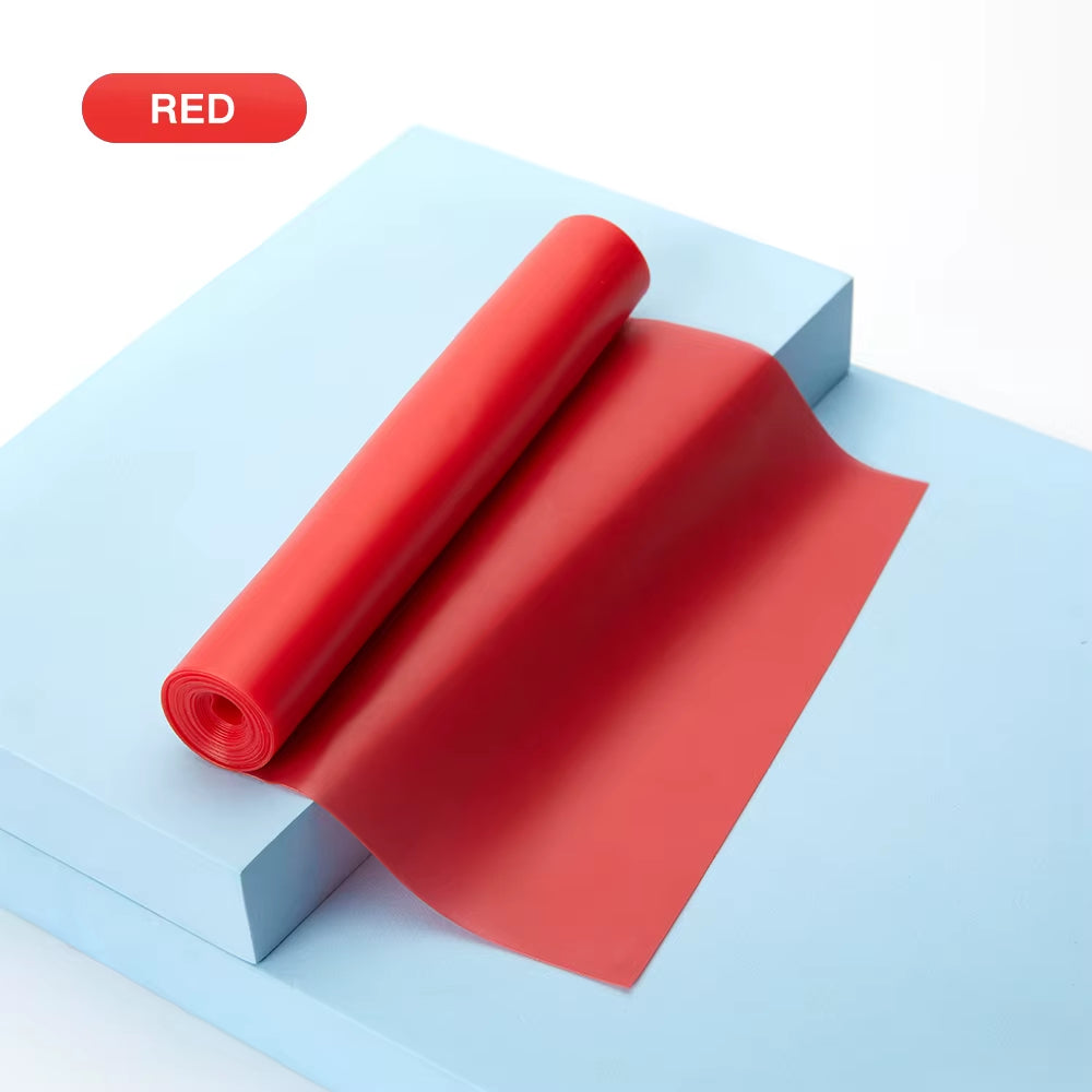 Yoga Pilates Stretch Resistance Band Exercise Fitness Band Training Elastic Exercise Fitness Rubber 150Cm Natural Rubber Gym