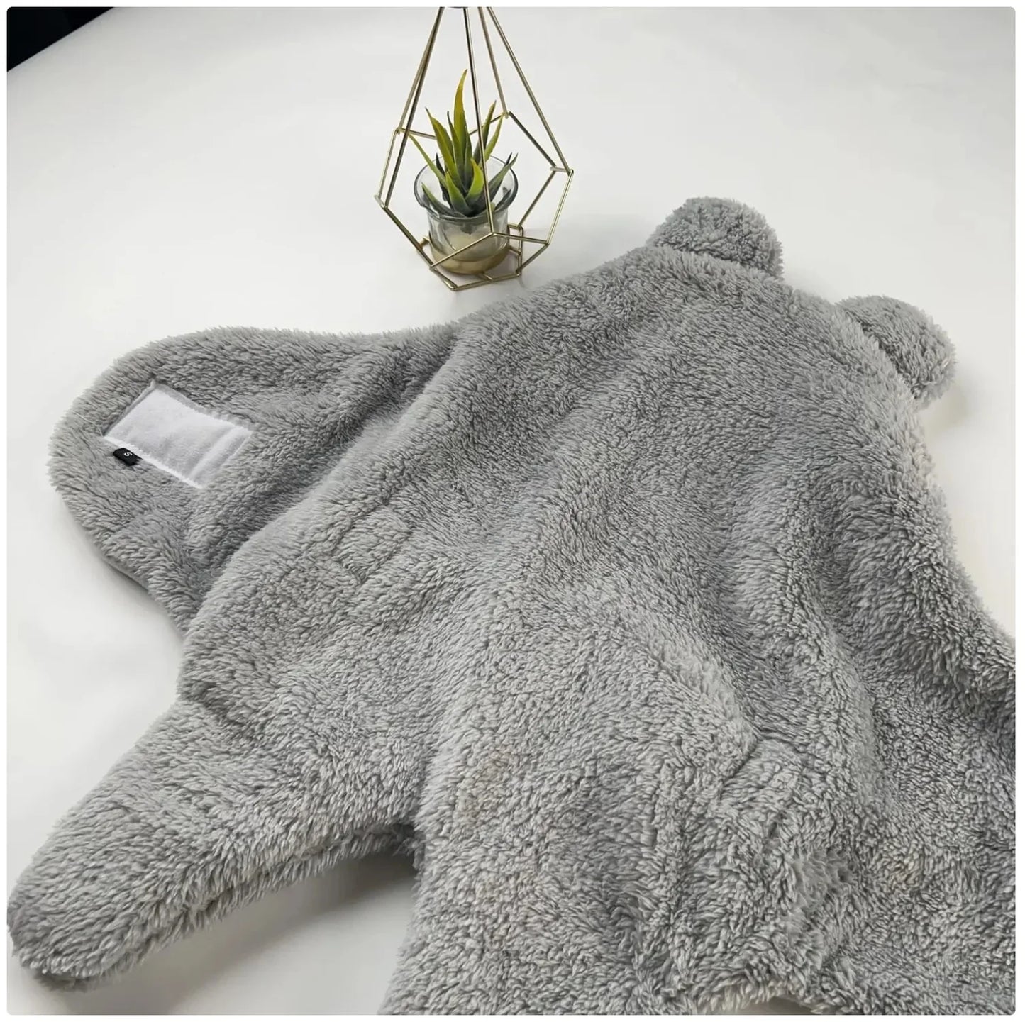Cute Bear Ear Baby Plush Sleeping Bag - Warm and Cozy Infant Sleep Sack