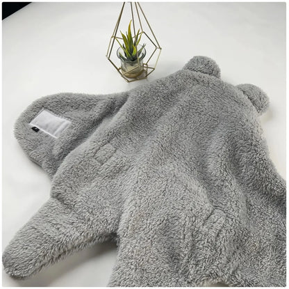 Cute Bear Ear Baby Plush Sleeping Bag - Warm and Cozy Infant Sleep Sack