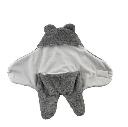 Cute Bear Ear Baby Plush Sleeping Bag - Warm and Cozy Infant Sleep Sack