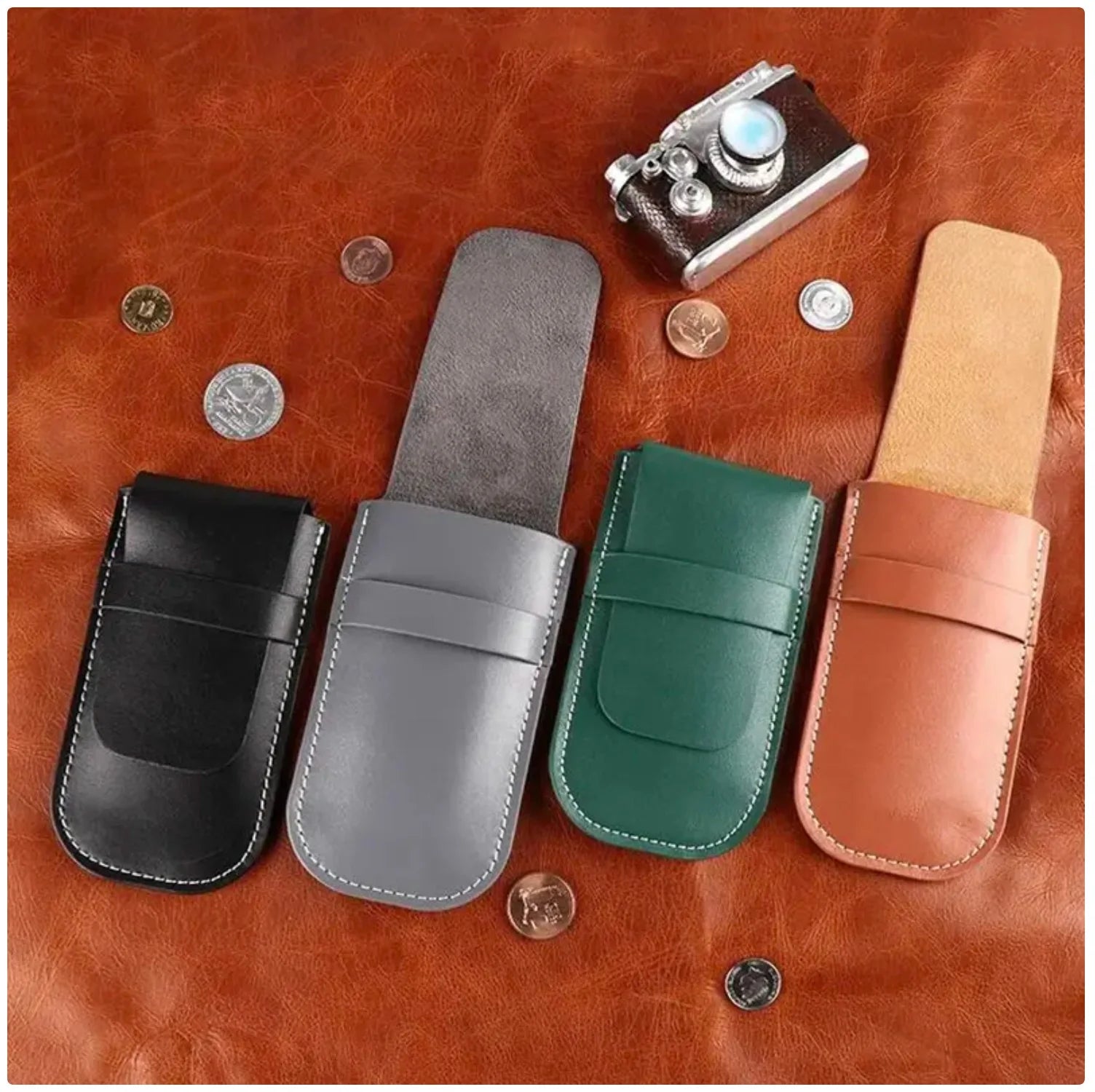 PU Leather Watch Pouch - Stylish and Protective Storage for Your Timepiece